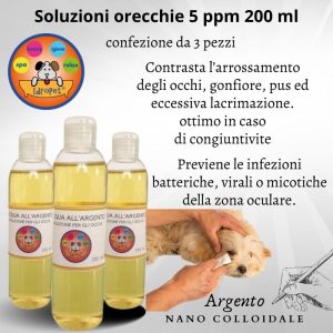 acqua all'argento soluzione occhi 3 pezzi