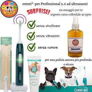 emmi®-pet professional 2.0 per una di pulizia senza stress per il vostro animale domestico. argento 40 ppm in omaggio